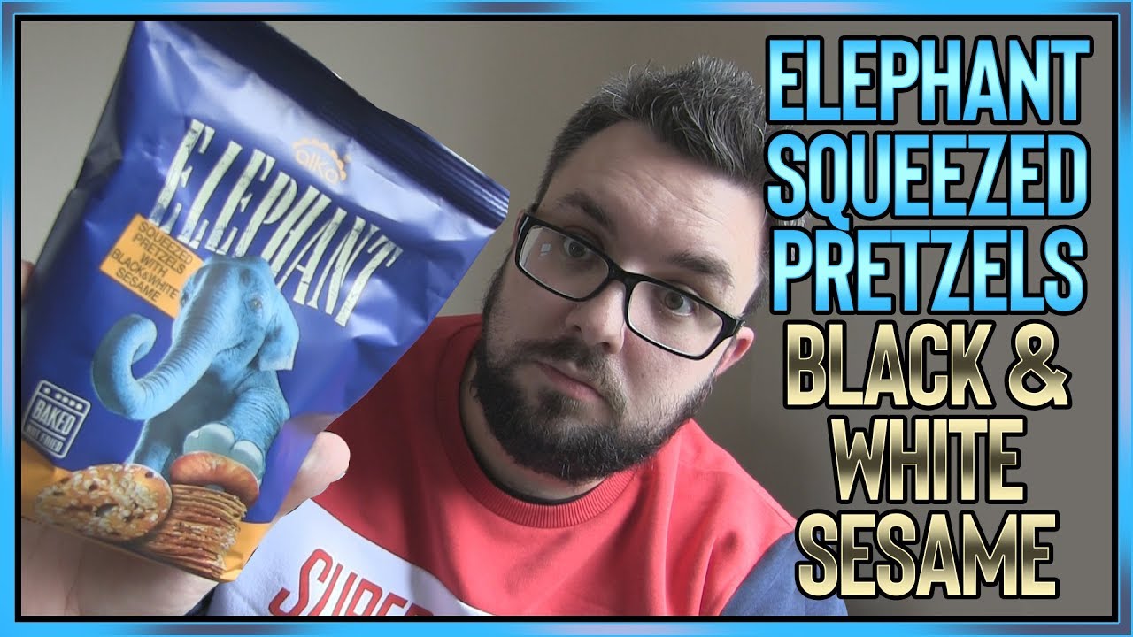 Elephant Pretzels With Black & White Sesames Review YouTube