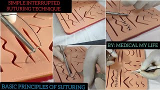 SIMPLE INTERRUPTED SUTURE || How To Suture Like A Surgeon
