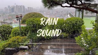 가을에 내리는 어느 공원의 고요한 빗소리 휴식/여유/힐링/평안 ASMR