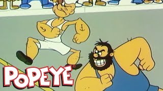 Classic Popeye Episode 44 Double Cross-Country Feet Race And More