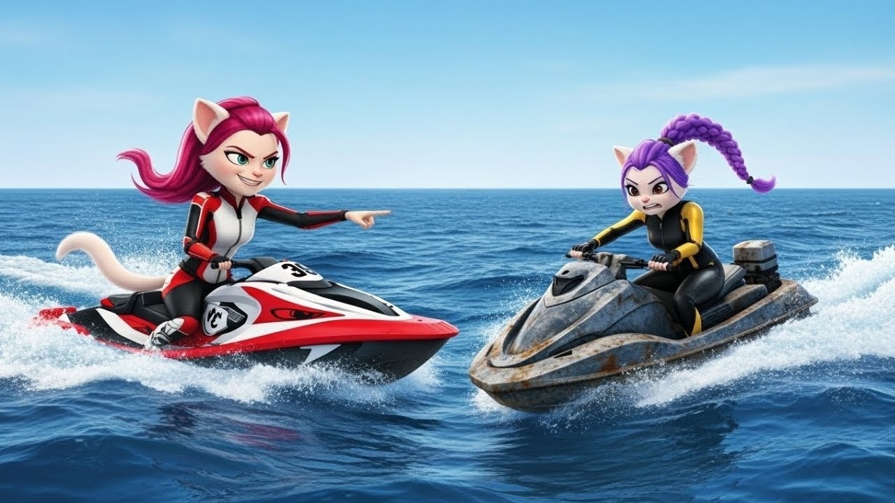 Rumi CAT Races to Speedboat Championship | KPOP Demon Hunters