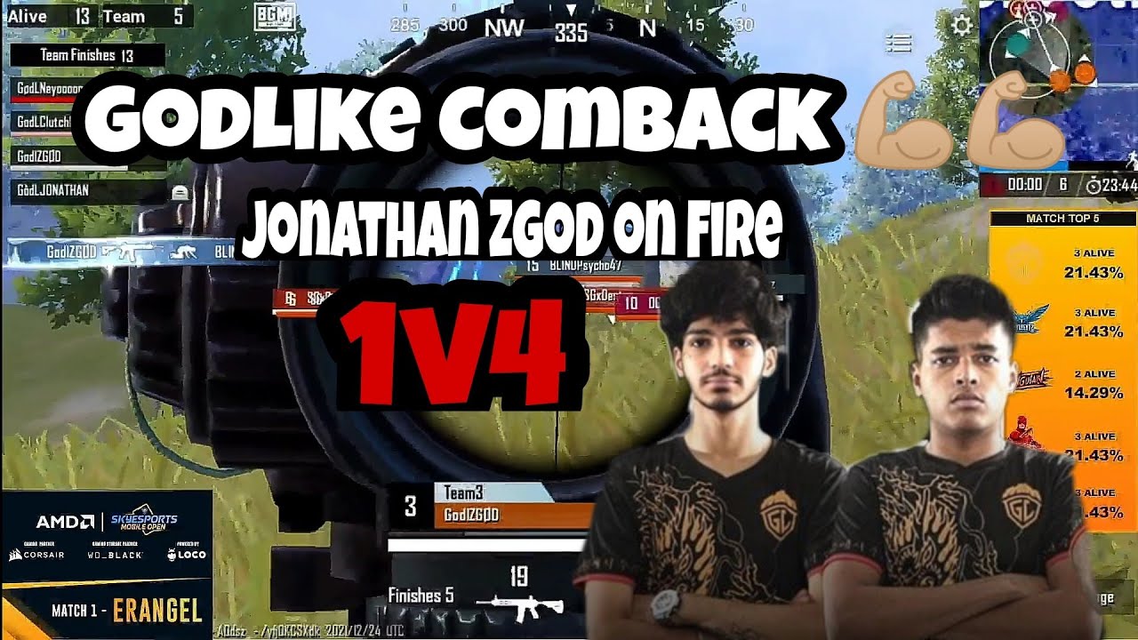 GodLike Rampage Comeback | Jonathan 1v3 TSM | Zgod On Fire 🔥 ...