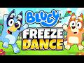❄️ BLUEY FREEZE DANCE ❄️ Brain Break Party | Just Dance For Kids | Floor is Lava | Danny Go