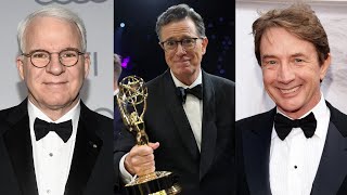 “Martin Short &amp; Steve Martin Hilariously Crash Stephen Colbert’s Emmys Interview 2025”