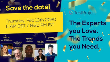 Must Know Test Automation Trends by Leading Experts (Webinar Recording)