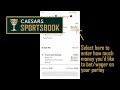 How to place a parlay bet on caesars sports book app  2021