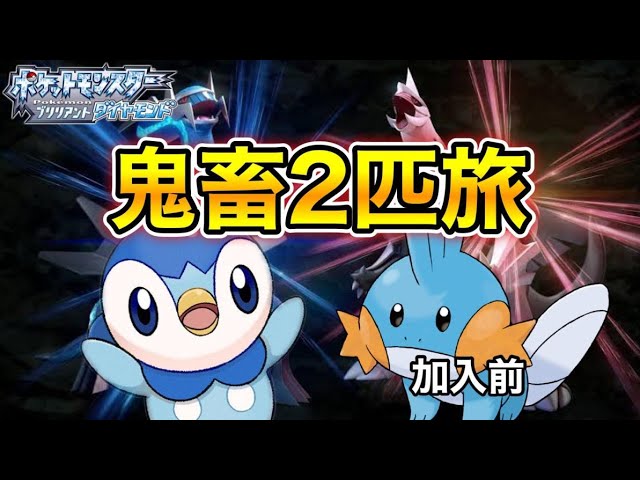 ポケモンbdsp ポッチャマミズゴロウ縛り2匹旅vsヒョウタ ダイパリメイク Youtube