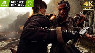 Resident Evil 4 Remake (PC) MAX Settings \& Ray Tracing 4K Gameplay | RTX 4090 ✔