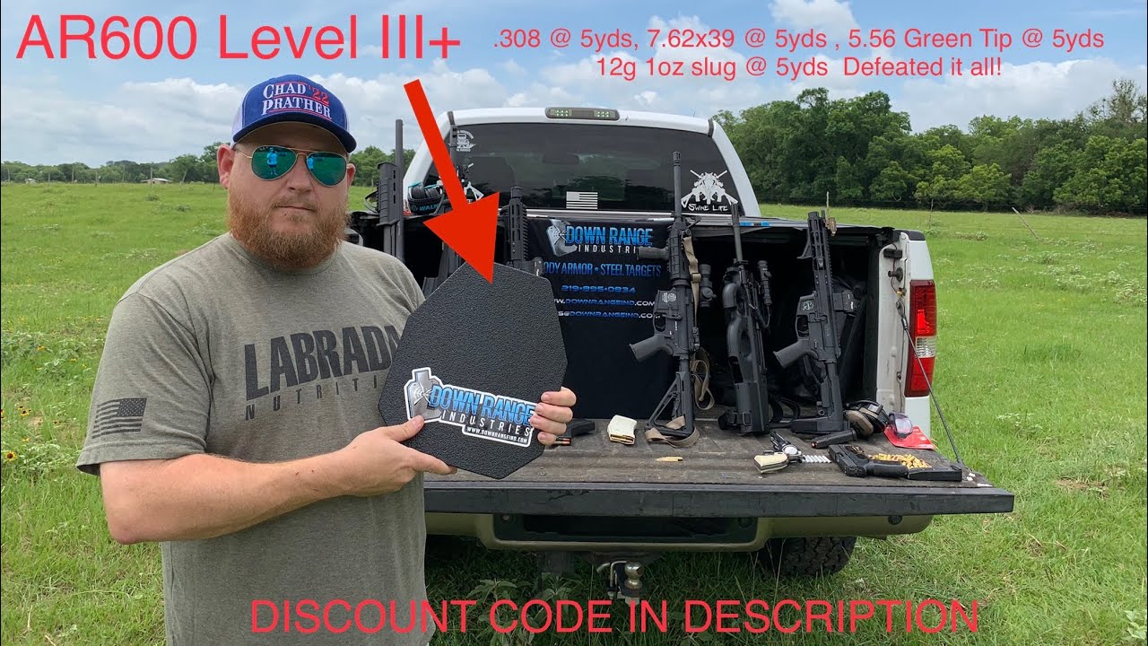 Down Range Industries Body Armor Test AR600 Level III+ Budget Body
