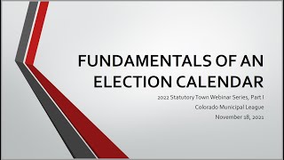 Celebrity 2021-11-18 Webinar: Election Calendar Wealth