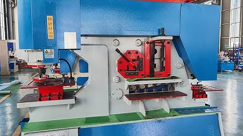 Double station hydraulic profile punch and shear ironworker machine ironworker machine