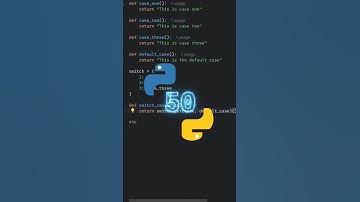 emulating "switch" statement before python 3.10 - #python tip 50