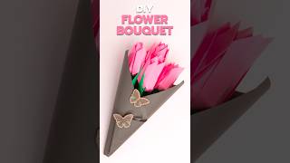 DIY Paper Flower Bouquet 🌸 | Easy Handmade Paper Flower Bouquet Tutorial
