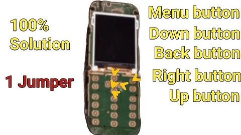 Nokia105 ta1174 menu back up down right keys not working 100% solution