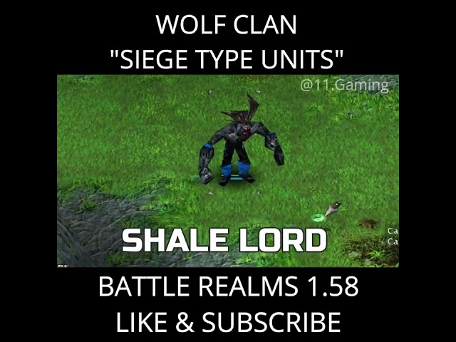 Wolf Clan Siege Units - Battle Realms ZE 1.58 #shorts #battlerealms #gaming class=