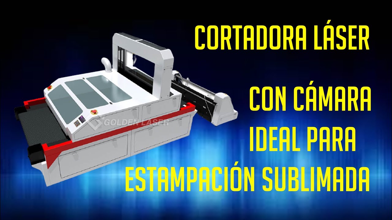 Máquina LÁSER con RECONOCIMIENTO DE CÁMARA para CORTAR SUBLIMADOS y ESTAMPADOS
