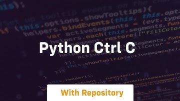 python ctrl c