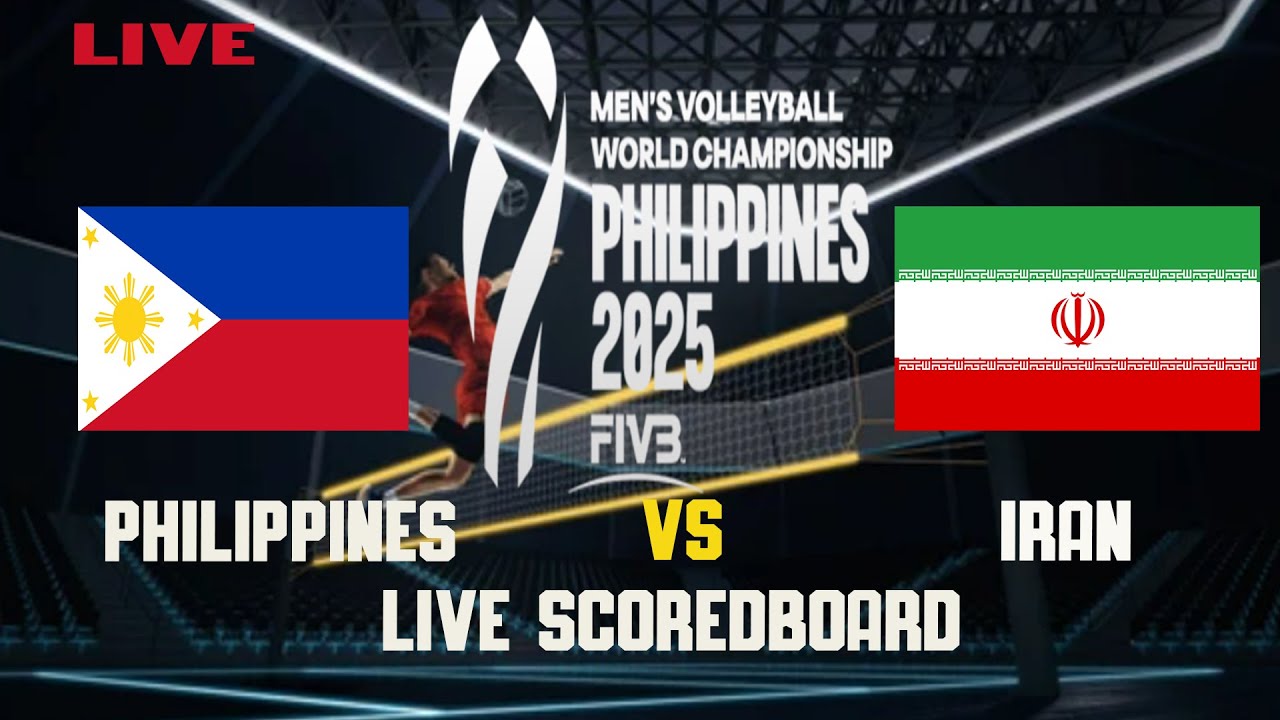 Philippines vs Iran | FIVB Men’s Volleyball World Championship 2025 | Live Score & Updates