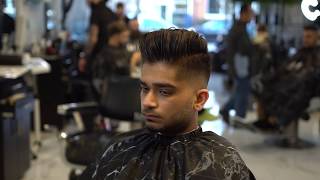 POMPADOUR UNDERCUT SKIN FADE HAIRCUT MEN S HAIRSTYLE 2019