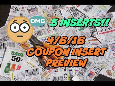 **EARLY PREVIEW** 4/8 COUPON INSERTS ~ 5 Inserts! 🙀