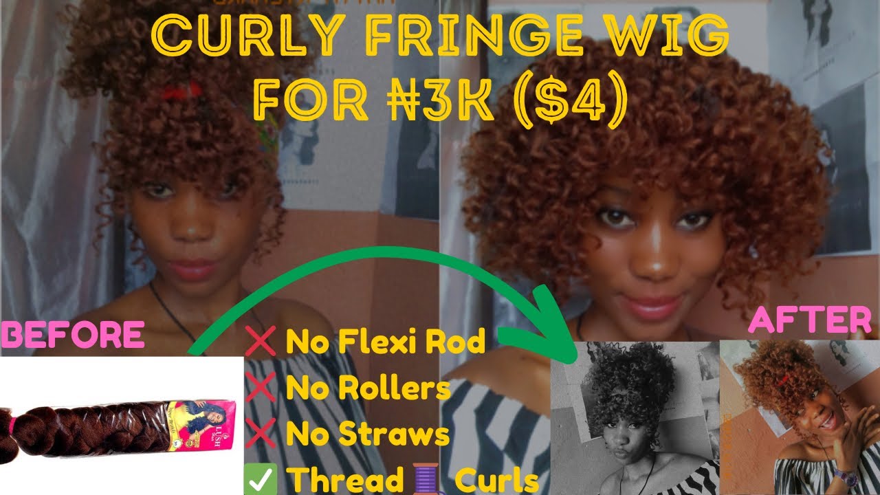 Curly Fringe Wig From Attachment Braiding Hair/ Lush, Darling