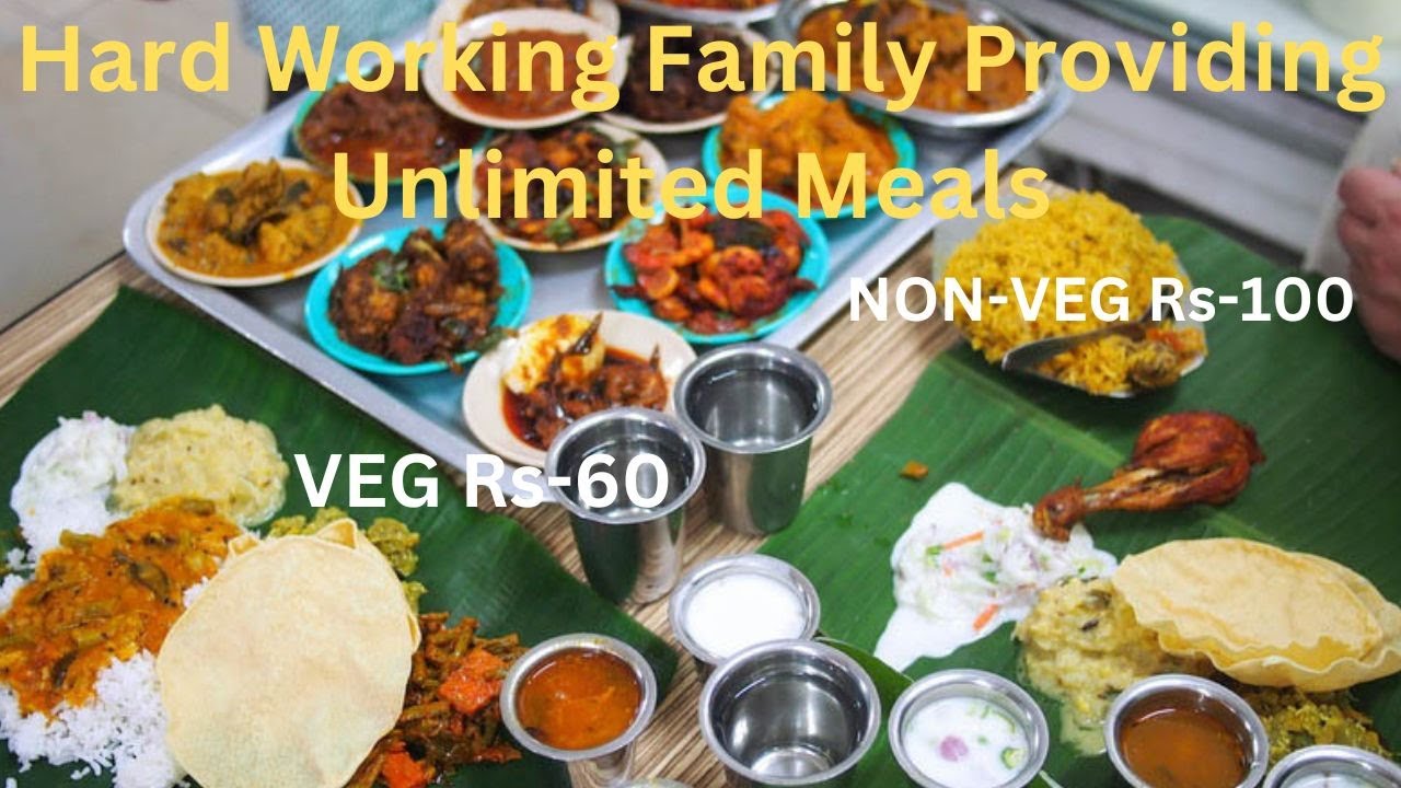 Indian Street Food Best Cheap Roadsde Unlimtd Meals in Hyd YouTube