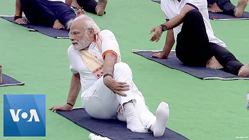 Modi Leads Celebration of International Yoga Day