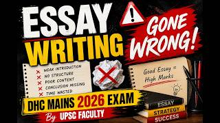 Essay Writing Gone Wrong | DHC JJA MAINS English | By Rashmi Ma'am - 9599967731 |