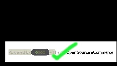 Removing "Powered by Odoo" promotion message from an Odoo website