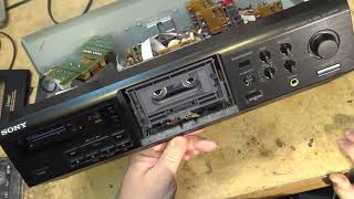 Sony TCKE500S 3 head tape deck thrown off a truck