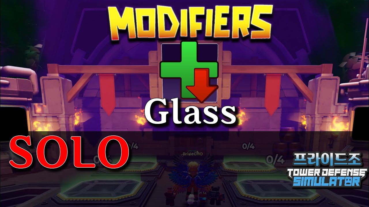 로블록스 타디시(TDS) Modifiers Glass roblox #towerdefensesimulator #tds # ...