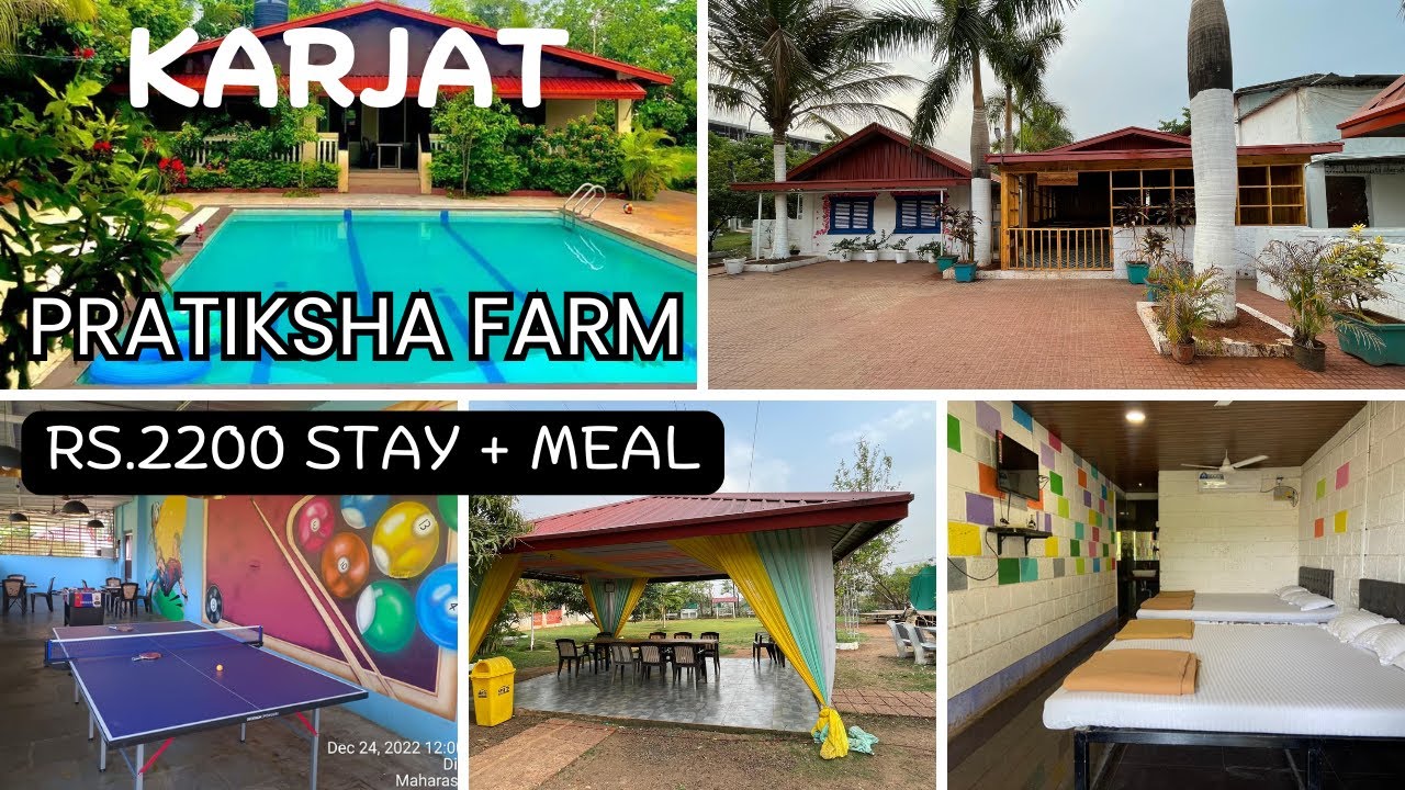 Resort in karjat with swimming pool | Pratiksha Farms | Resorts near neral with swimming pool