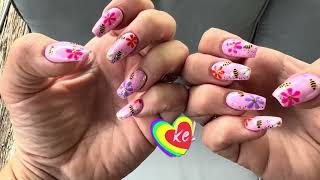 Fresh Summer Floral Nails 🐝🌺🥰🥰