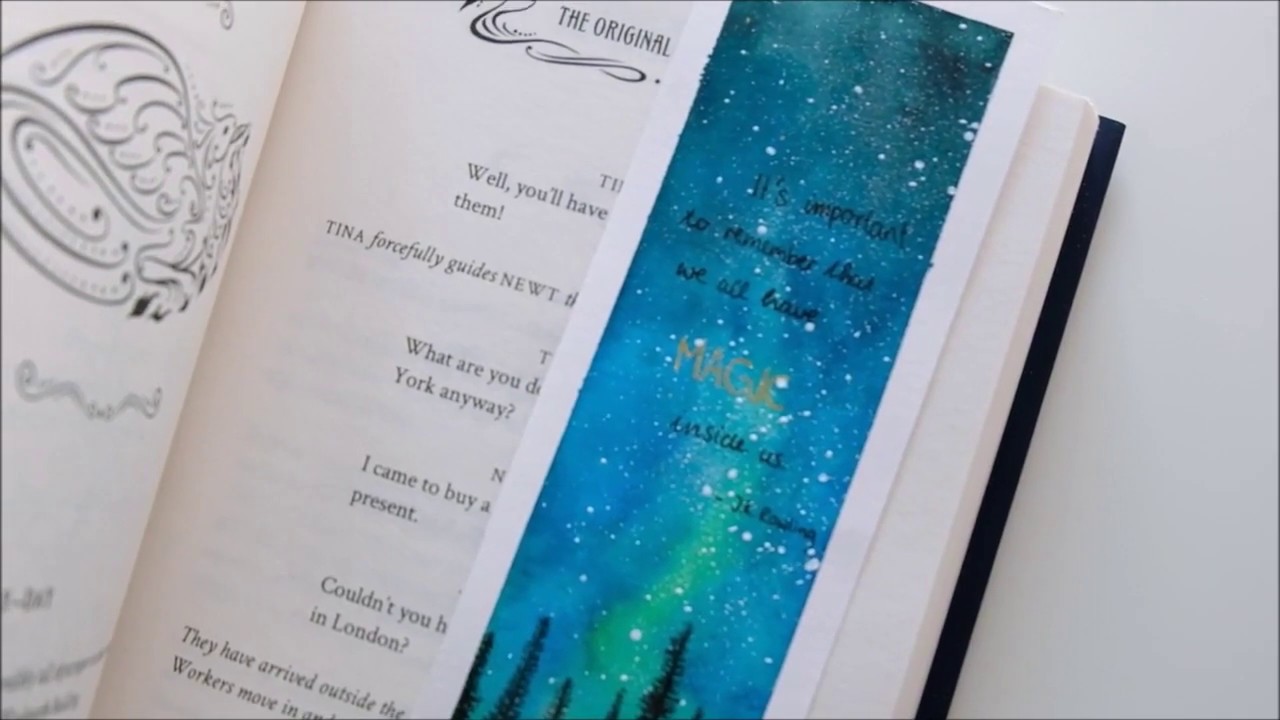 DIY Watercolor Bookmark