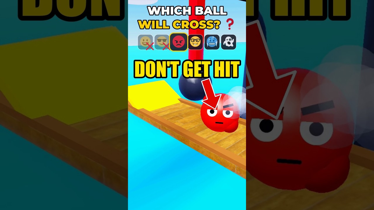 ❓ Which Ball Will Cross? #roblox #noob #challenge - YouTube