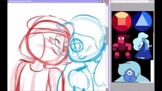 Ruby and Sapphire [Steven Universe Speed Draw]