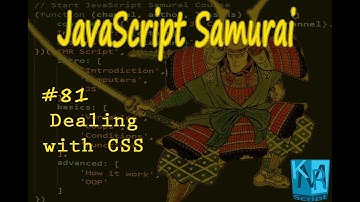 [Arabic] JavaScript Samurai #81- Dealing with CSS - جافاسكربت ساموراي - التعامل مع التنسيقات