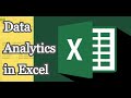 تحليل البيانات باستخدام اكسيل | Data Analysis using MS Excel