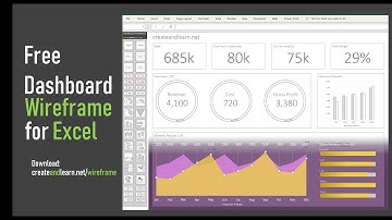 Free - Dashboard Wireframe for Excel (Beta) - Create and Learn