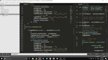 Hangman game Live coding