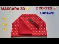 TUTORIAL FACE MASK BELA MÁSCARA 3D/4 COSTURA INCRÍVEL LATERAL BORBOLETA MENOS TECIDO PRÁTICA E FÁCIL