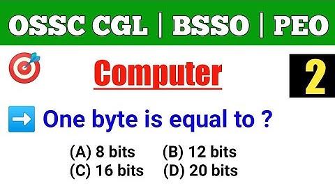 Computer For OSSC CGL, BSSO And PEO | Part - 2 | Computer Most Important Questions | By Tapan Sir