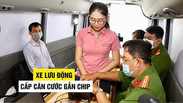 Bên trong xe lưu động cấp căn cước công dân gắn chip ở TP.HCM