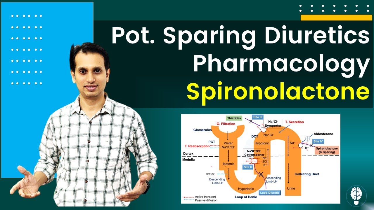 Potassium Sparing Diuretics Pharmacology Spironolactone Pharmacology Diuretics YouTube