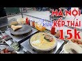 Bánh kếp thái 15k chợ Triều Khúc Hà Nội phố | Người quê ở phố