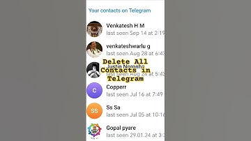 Erase All Telegram Contacts Instantly (2025 Update!)