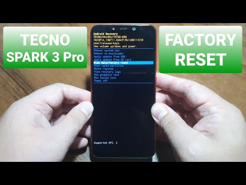 TECNO SPARK 3 PRO KB8 factory reset / сброс до заводских настроек