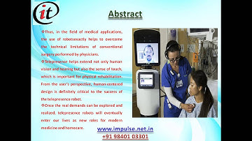 Telepresence Robots For Medical And Homecare Applications