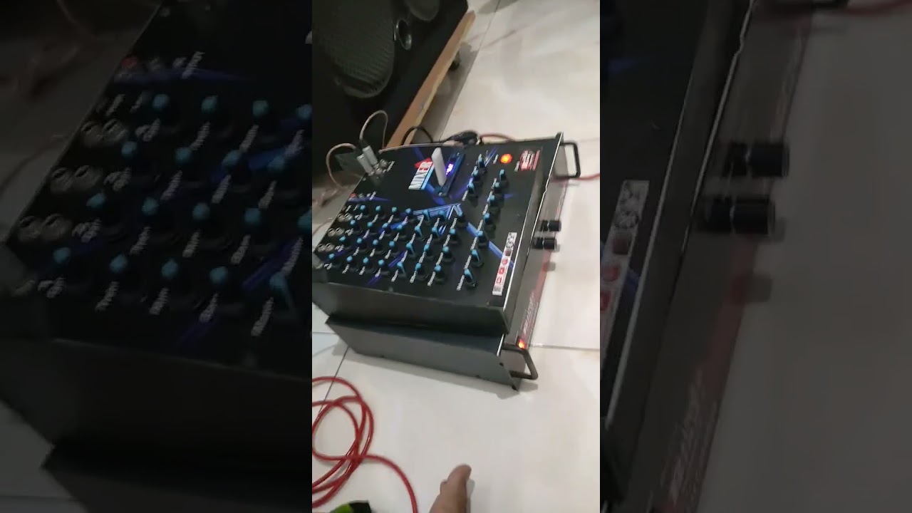 Satu Set Power Mixer Spekaer 12 inch x 4 dan 15 inch X 2