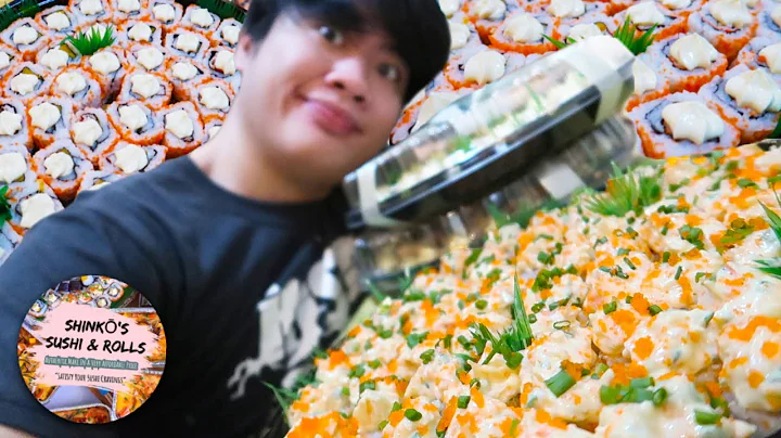 EATING 200 PCS. MAKI IN 24 HOURS!! (200K SUBS SPEC...